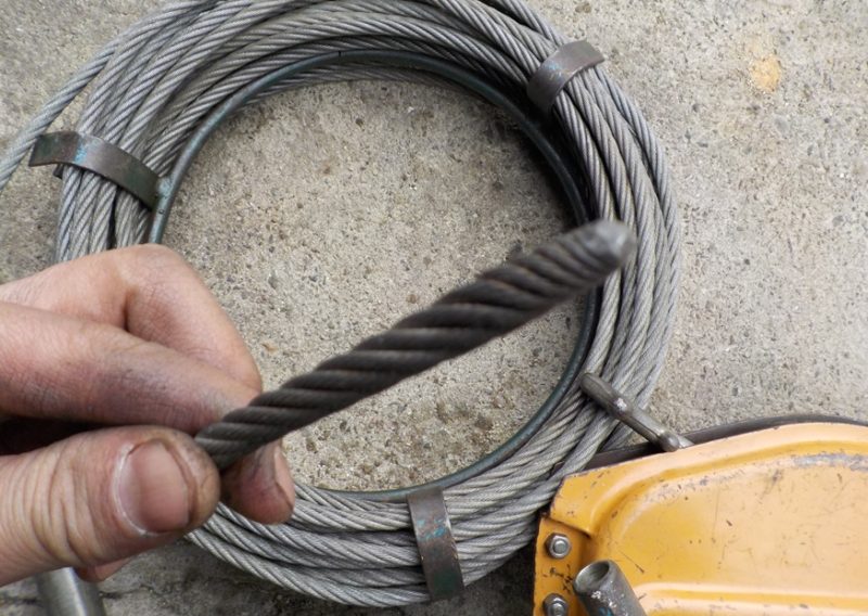 お求めやすく価格改定 チル 専用ワイヤロープ Ｔ−７用20ｍ