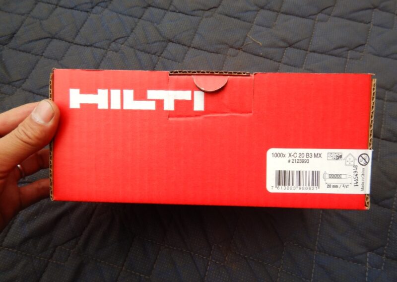 未使用品 HILTI 充電式ピン打ち機用ピン X-C20B3MX 長さ20mm 1000本入 
