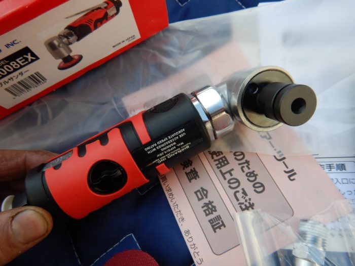 未使用品 信濃 エアアングルサンダー SI-2008EX マジックパッド50mm